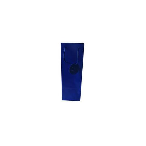 image of Single Bottle Gift Bag Blue