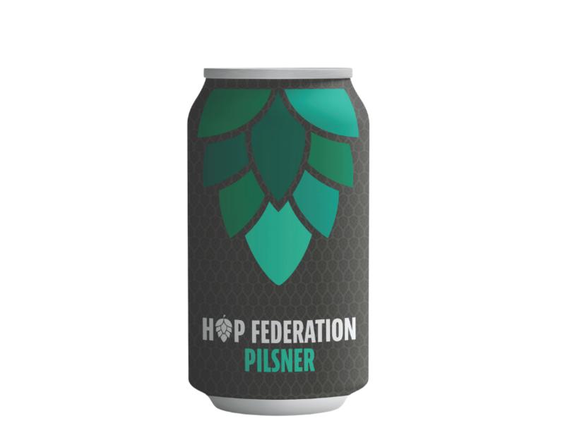 product image for Hop Federation Pilsner 330ml Can 6 Pack