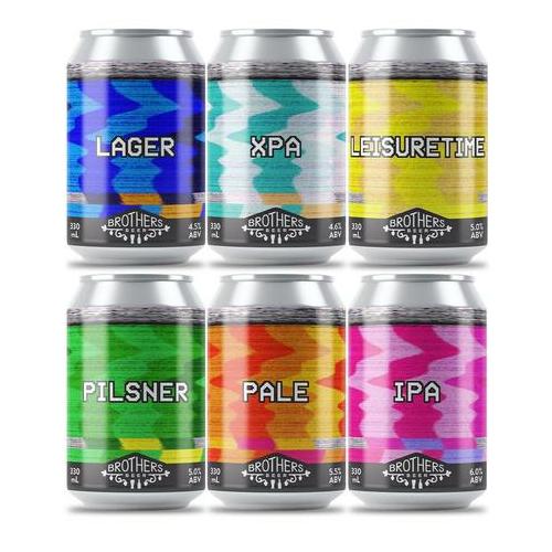 image of Brothers Beer Mixed 6 330ml Can 6 Pack