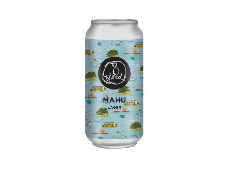 product image for 8 Wired Mahu Lager 440ml Can