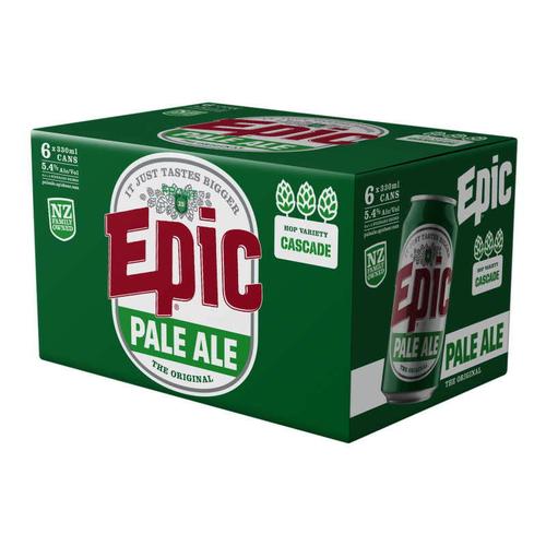 image of Epic Brewery Pale Ale 6 x 330ml cans 