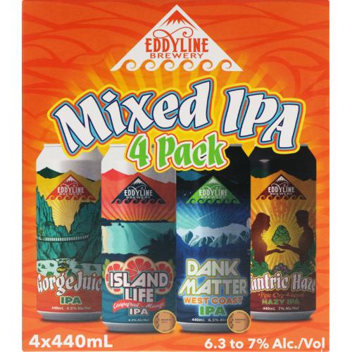 image of Eddyline Brewery Mixed IPA 4x440ml Can