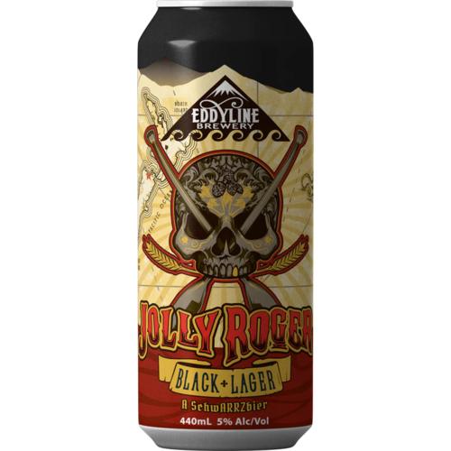 image of Eddyline Brewery Jolly Roger Black Lager 440ml Can