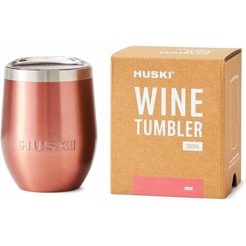 image of Huski Wine Tumbler Rose Colour 