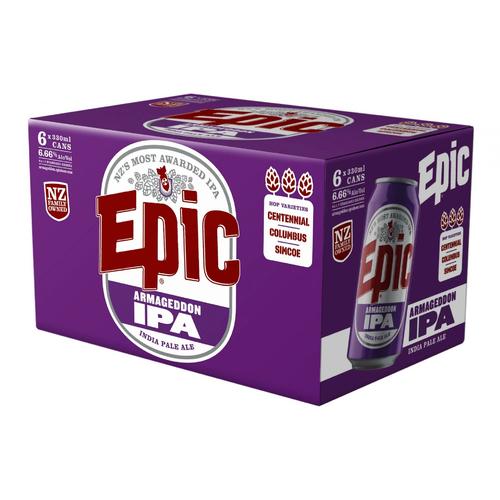 image of Epic Armageddon IPA 6 pack 330ml cans