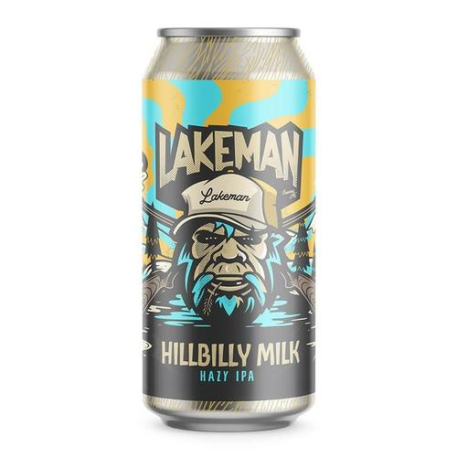 image of Lakeman Brewing Co Hillbilly Milk Oatcream Hazy IPA 440ml can 