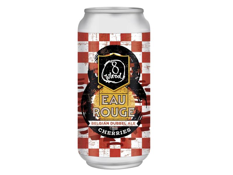 product image for 8 wired Eau Rouge Belgian Dubbel Ale with Cherries 440ml