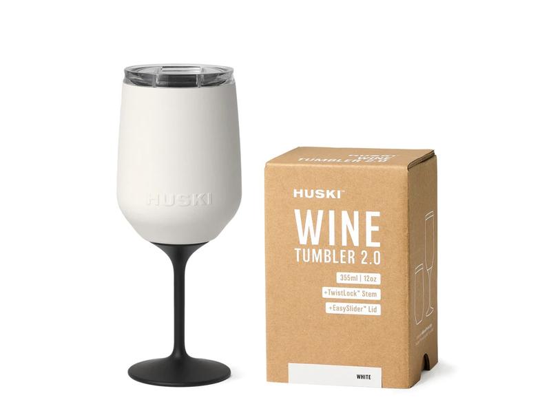 product image for Huski Wine Tumbler White Colour 2.0  Stemware 