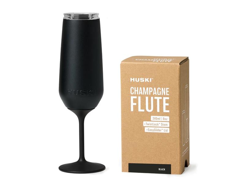 product image for Huski Wine Black Champagne Flute Stemware