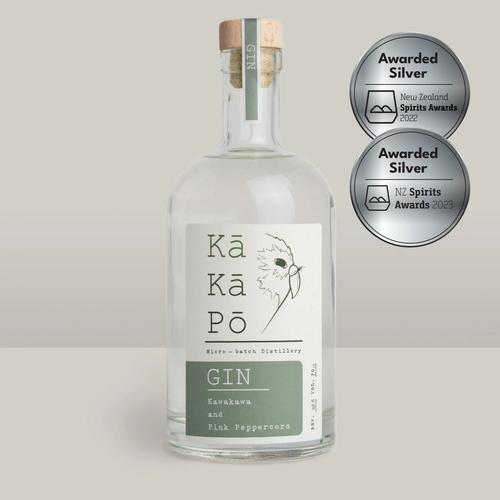 image of Kakapo Distilling Kawakawa and Pink Peppercorn Gin 700ml