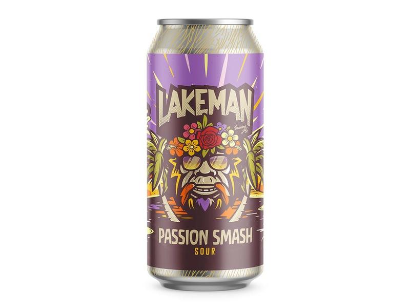 product image for Lakeman Brewing Co Passion Smash Sour 440ml can 